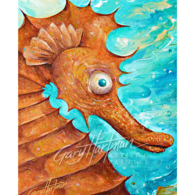 Red Seahorse (Closeup)